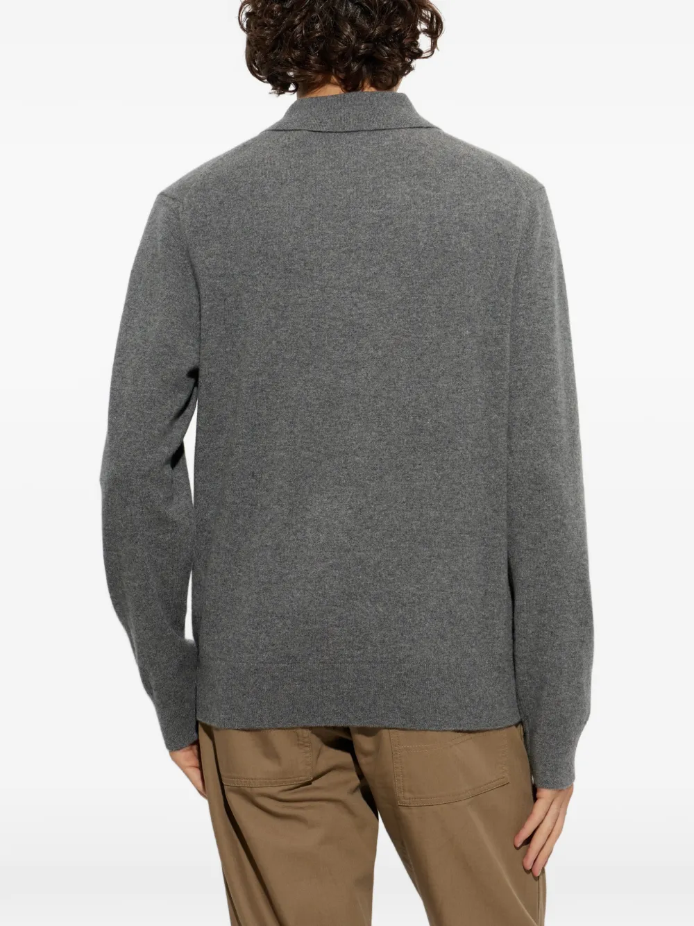 Burberry Kasjmier poloshirt Grijs