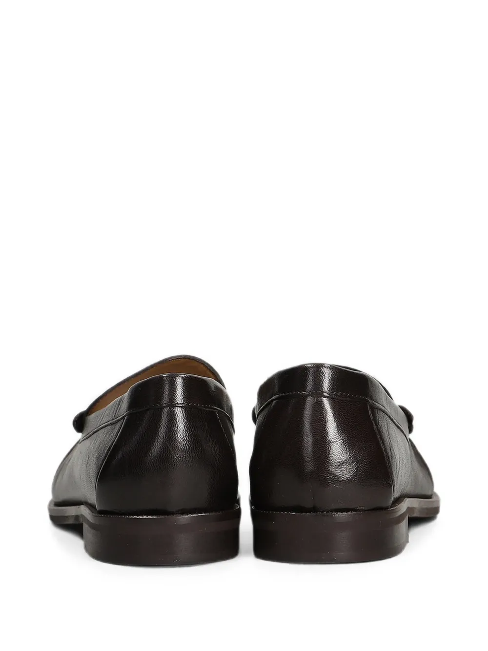 Julie Dee gathered leather loafers Bruin