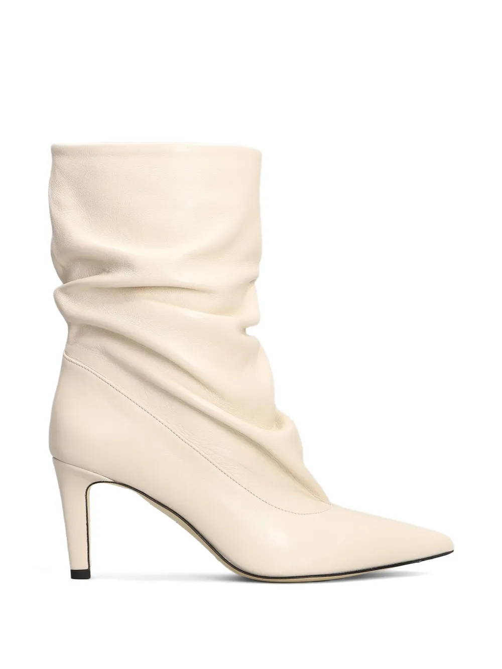 The Seller slouchy pointed-toe ankle boots Beige