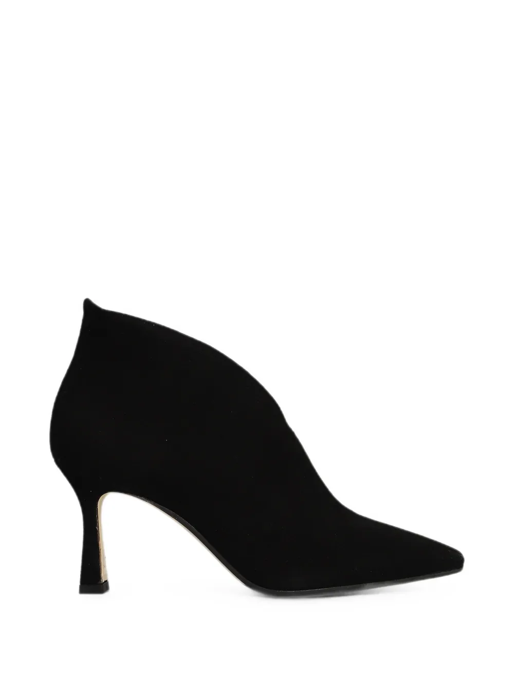 The Seller pointed-toe V-cut ankle boots Zwart