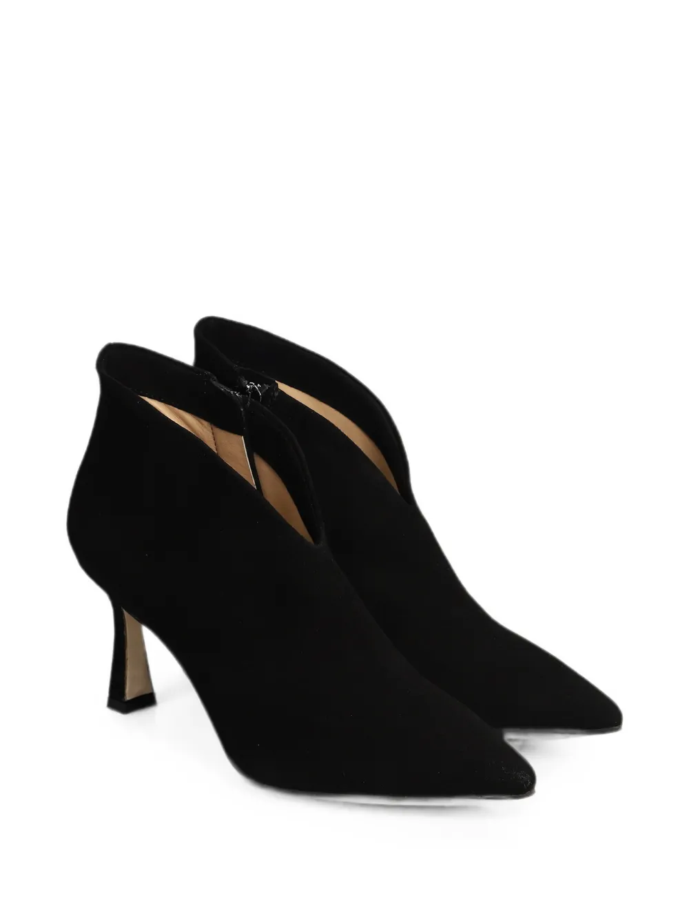 The Seller pointed-toe V-cut ankle boots Zwart