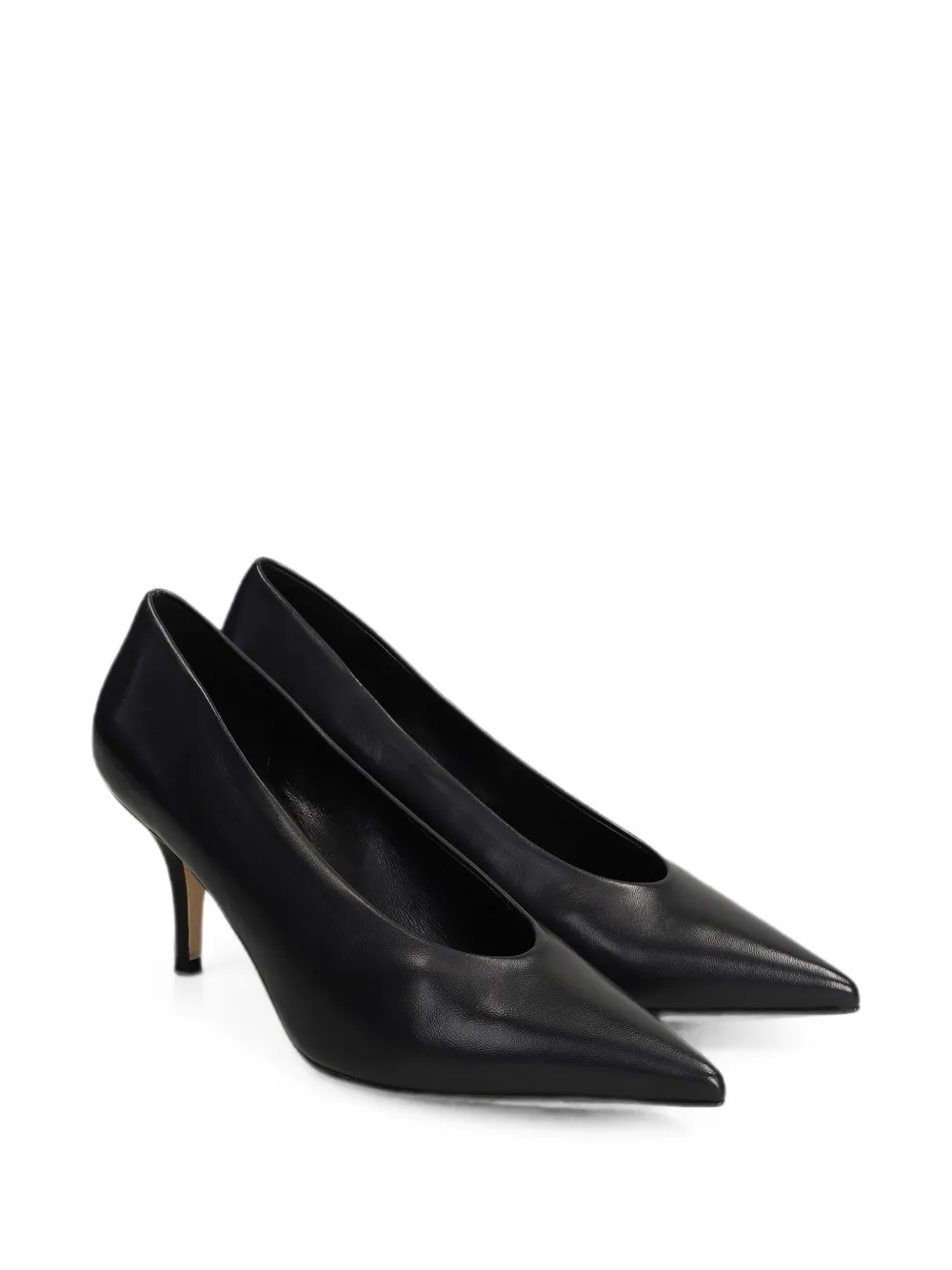 The Seller pointed-toe leather pumps Zwart