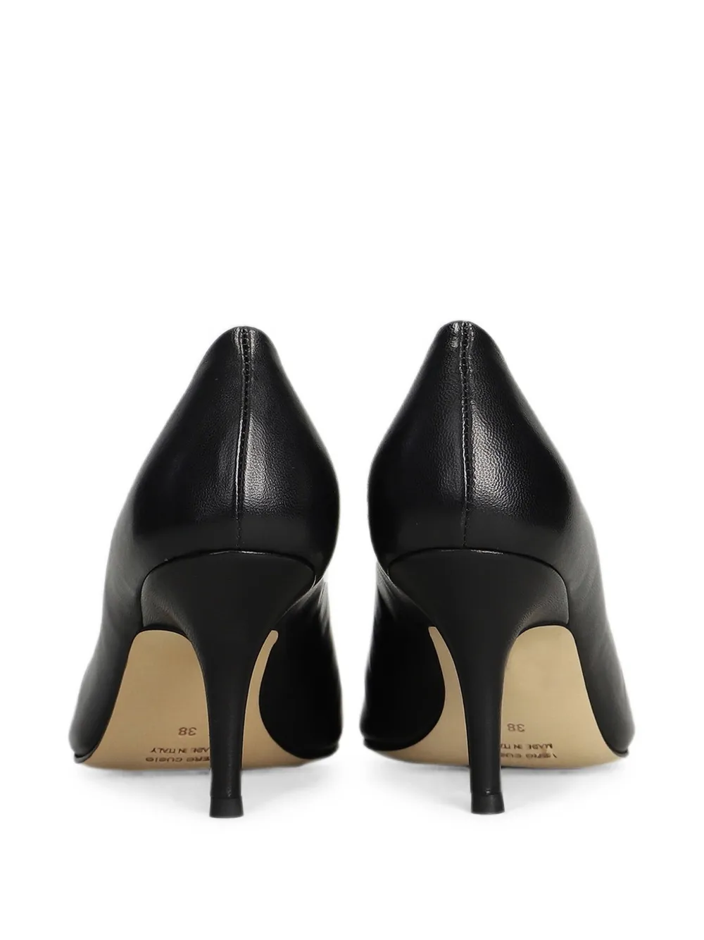 The Seller pointed-toe leather pumps Zwart