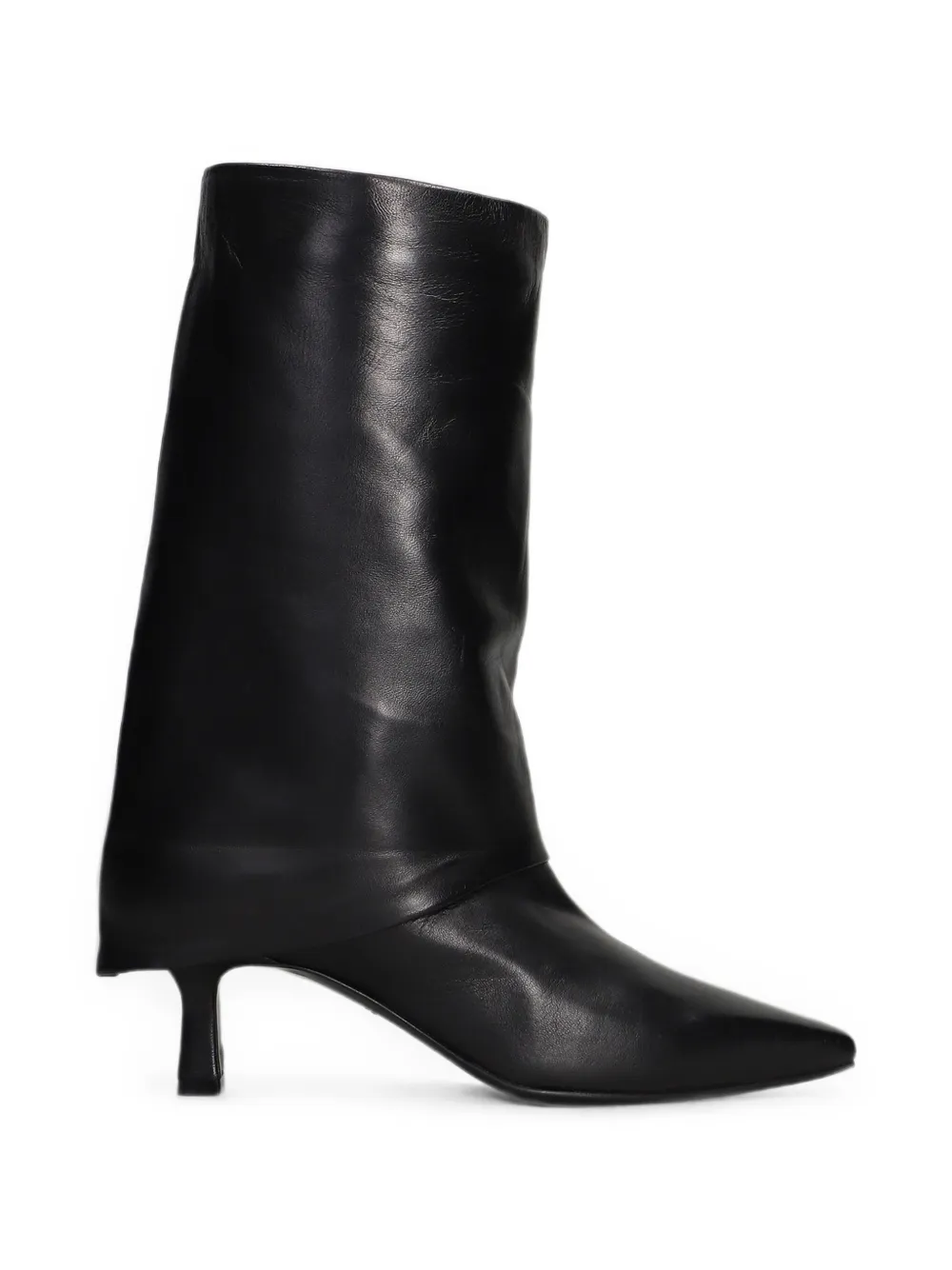 The Seller fold-over pointed-toe boots Zwart