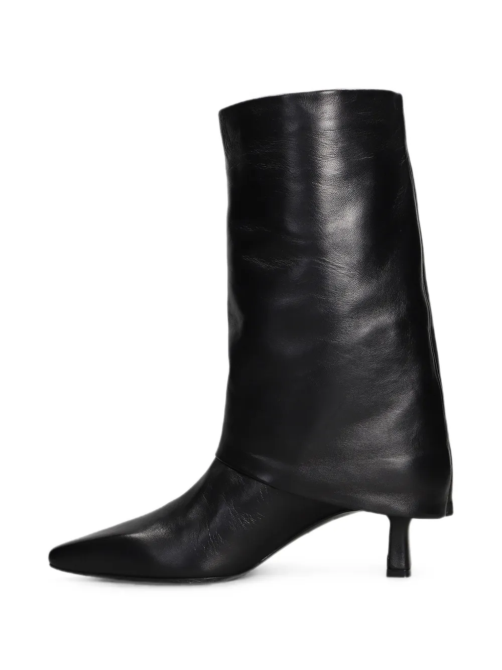 The Seller fold-over pointed-toe boots Zwart