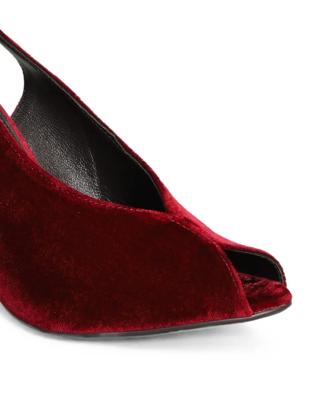 Lola Cruz Gabriette 95 velvet pumps Rood