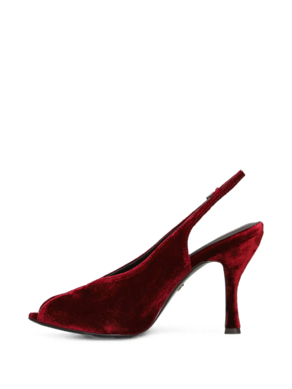 Lola Cruz Gabriette 95 velvet pumps Rood
