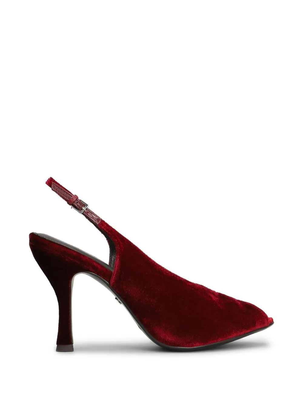 Lola Cruz Gabriette 95 velvet pumps Rood
