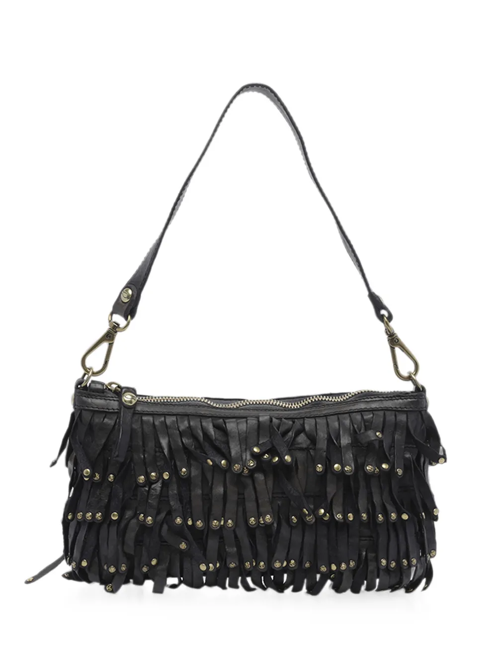 Campomaggi Natalia stud-embellished fringed tote bag
