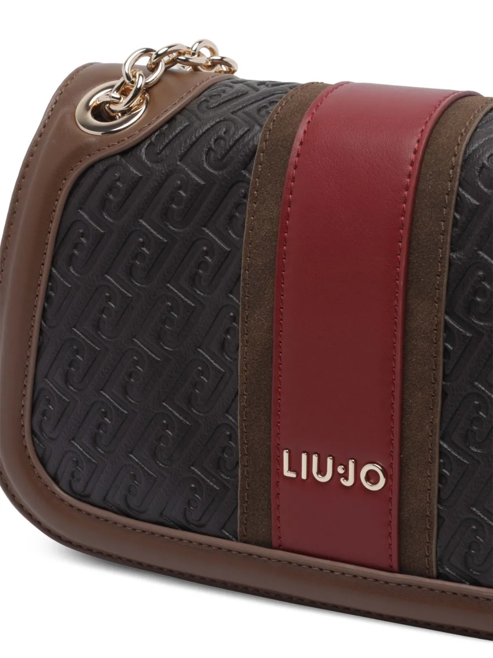 LIU JO Schoudertas met monogram-reliëf Zwart