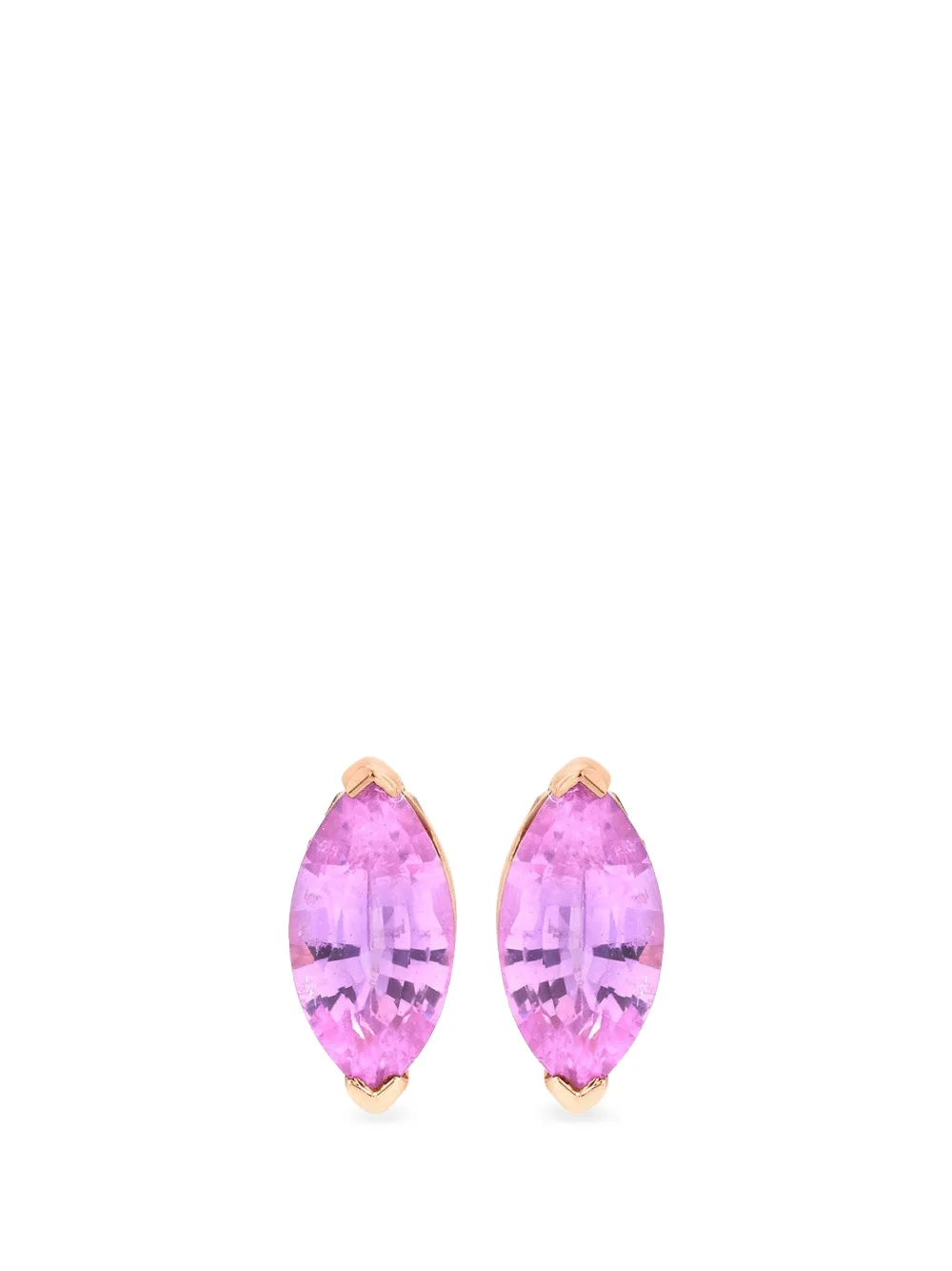 SHAY logo-detail sapphire and diamond earrings - Rosa