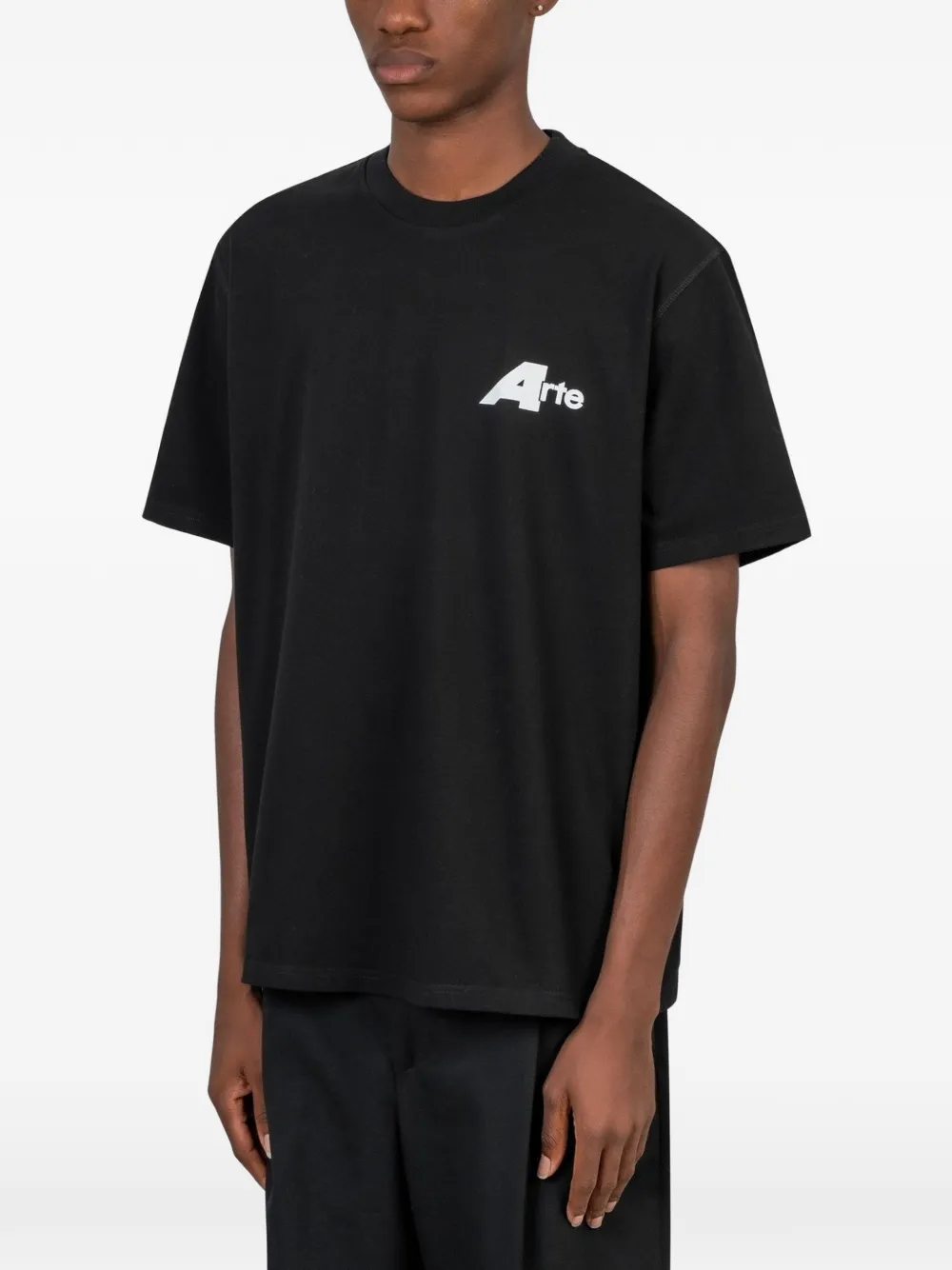 Arte Antwerp Big A T-shirt met grafische print Zwart