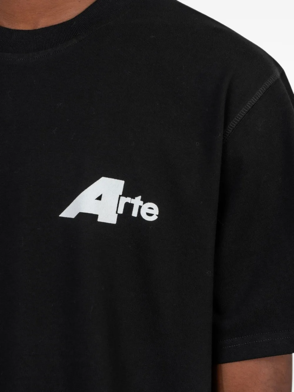 Arte Antwerp Big A T-shirt met grafische print Zwart