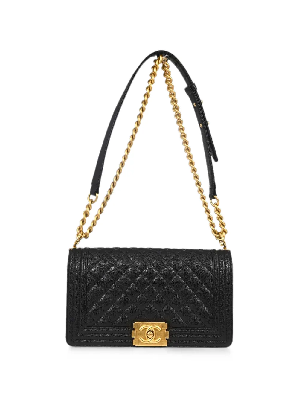 CHANEL Pre-Owned 2020s medium Boy Chanel chain shoulder bag - Schwarz