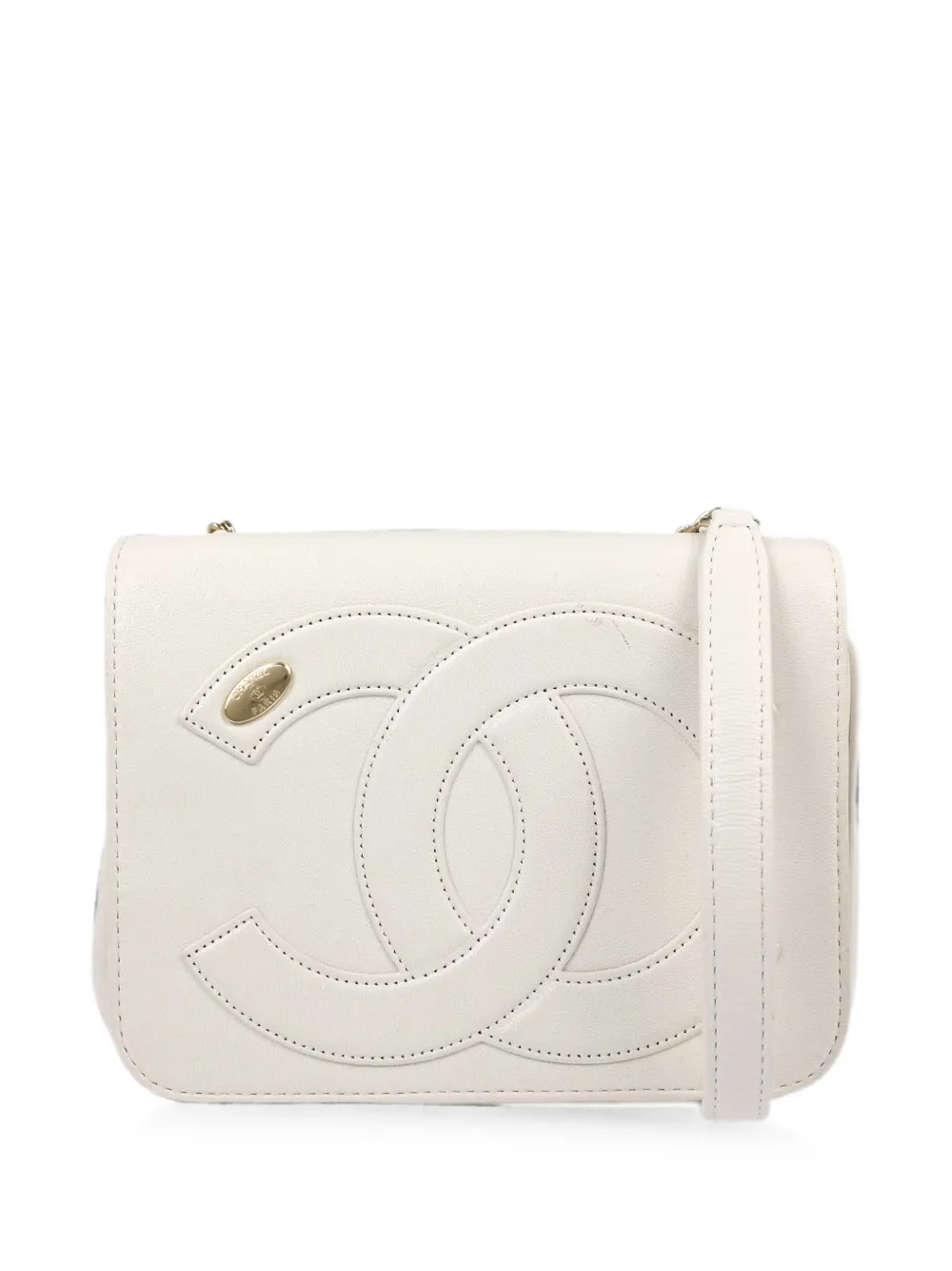 CHANEL Pre-Owned 2019 CC Mania Flap shoulder bag - Weiß