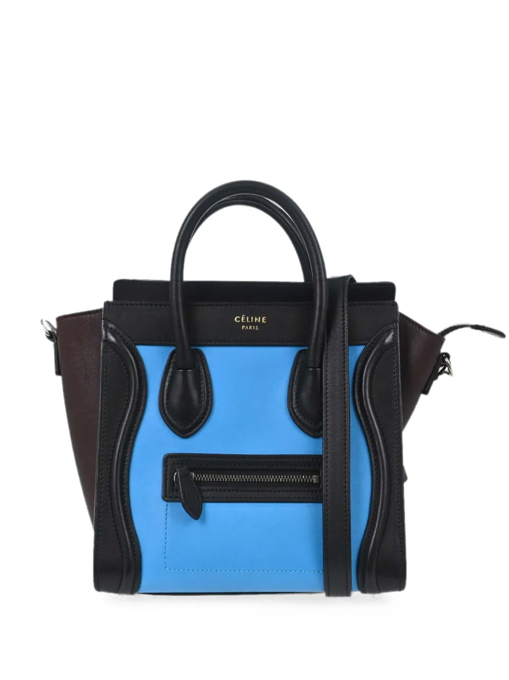 Celine Pre-Owned 2014 Tricolor Micro Luggage tote bag - Schwarz