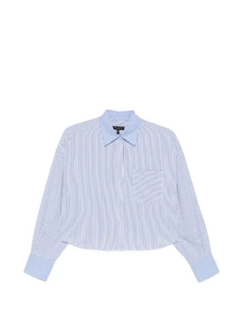 rag & bone striped cropped shirt