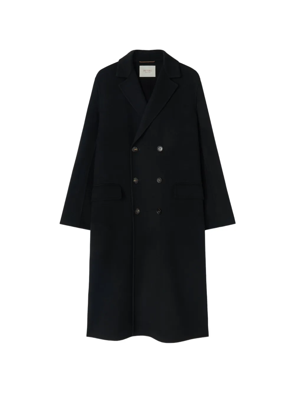 RETORI double-breasted wool coat - Schwarz