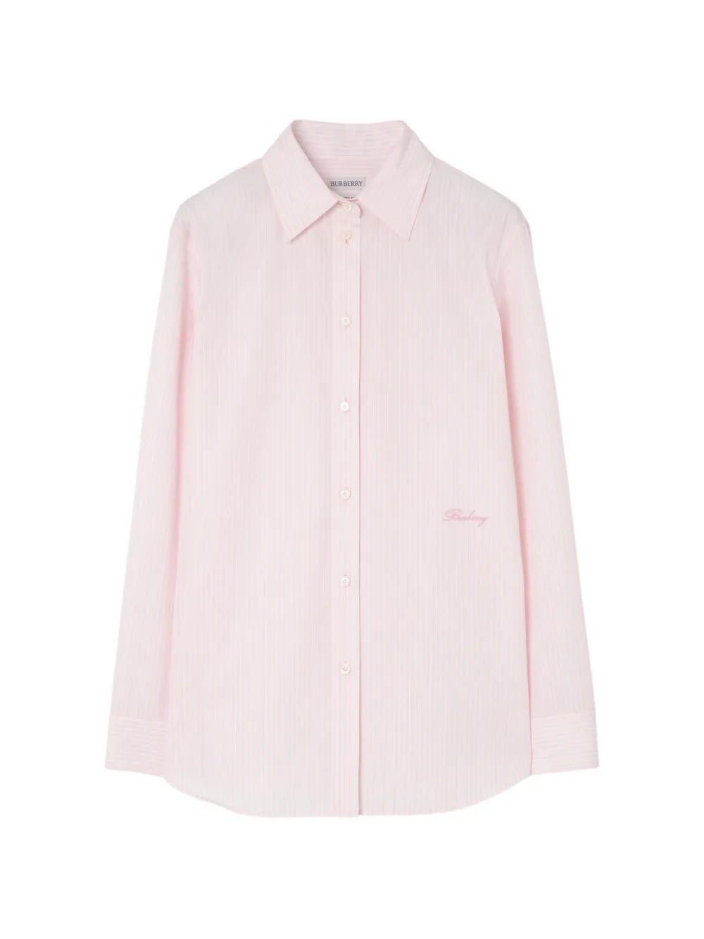 Burberry classic fit striped cotton shirt