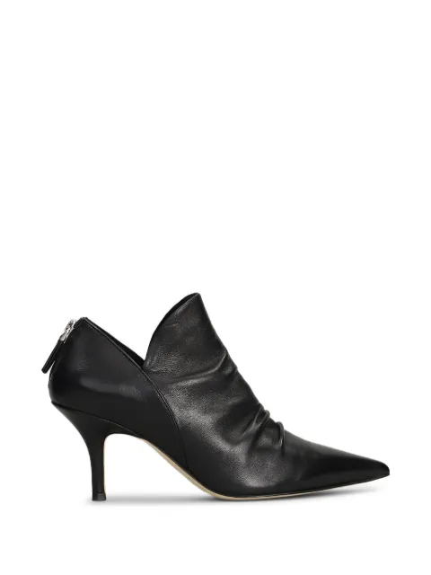 The Seller pointed-toe ruched leather ankle boots