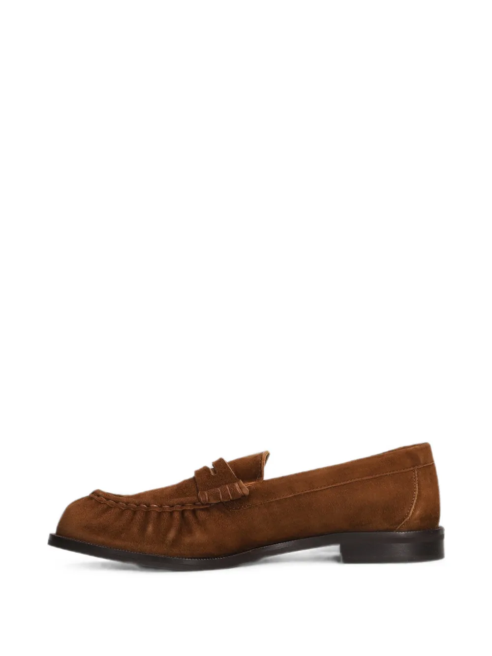 Julie Dee suede penny loafers Bruin