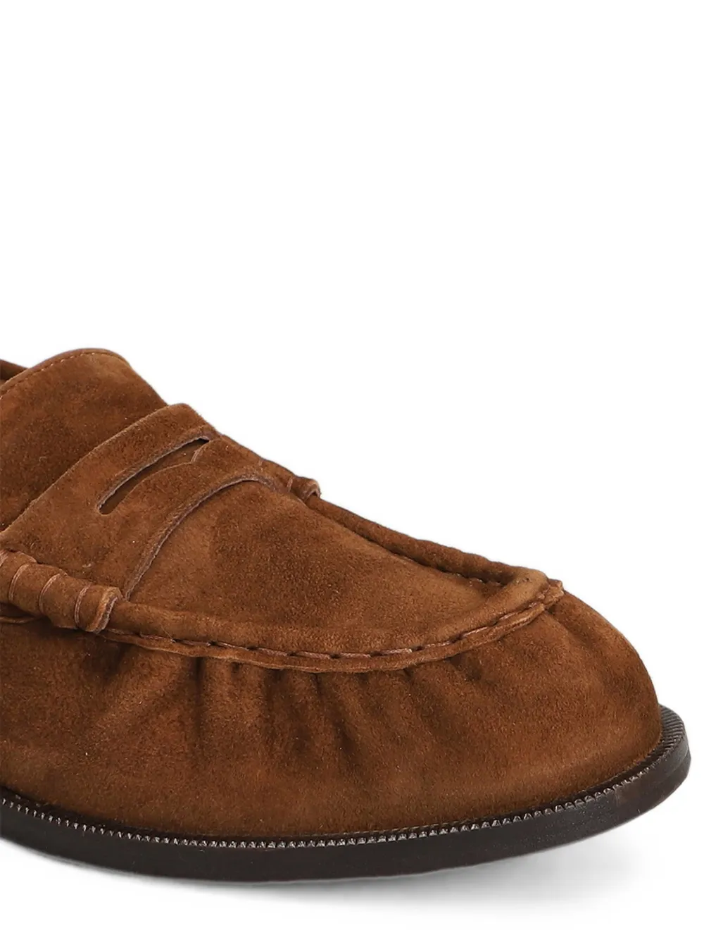 Julie Dee suede penny loafers Bruin