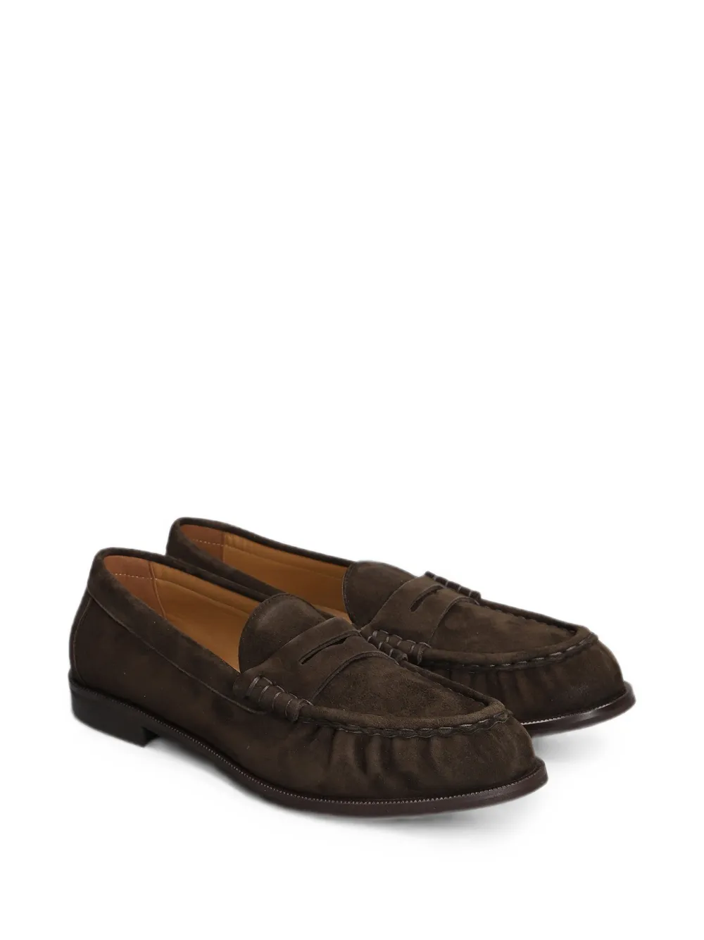 Julie Dee suede slip-on loafers Bruin