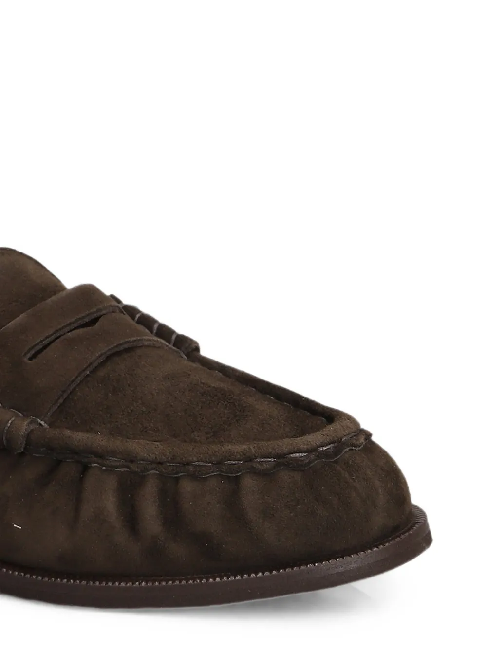 Julie Dee suede slip-on loafers Bruin