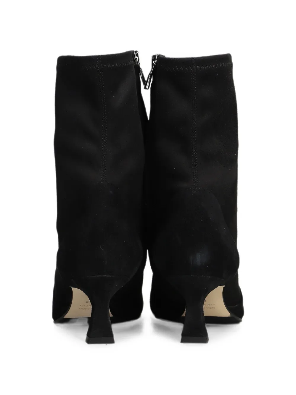 The Seller pointed-toe kitten-heel ankle boots Zwart
