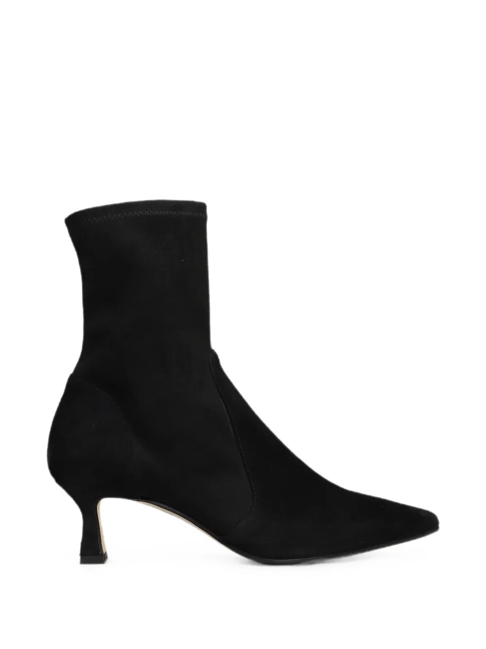 The Seller pointed-toe kitten-heel ankle boots Zwart