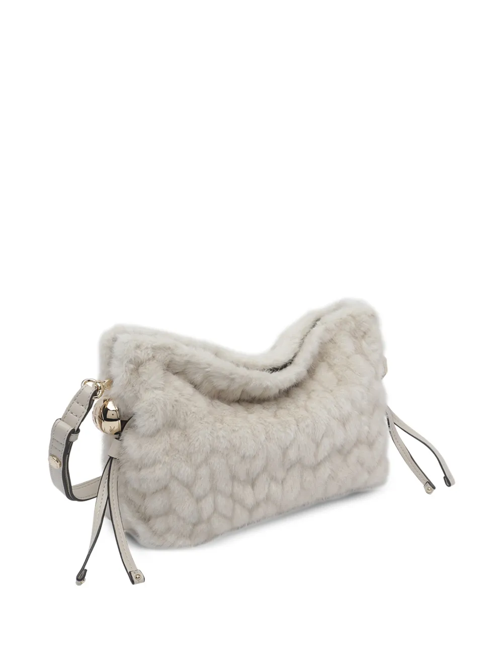 LIU JO Kleine Riccy tas van imitatiebont Beige