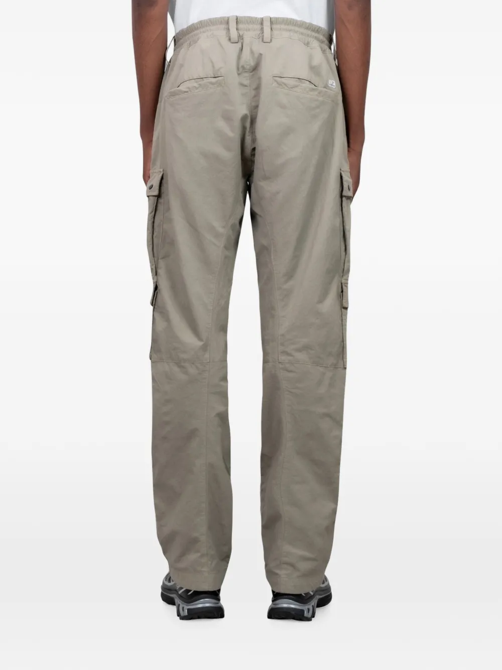 C.P. Company Cargo broek met logo-lens Beige