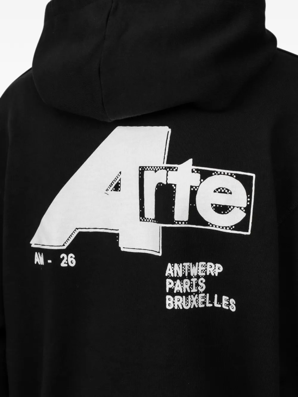Arte Antwerp City hoodie met print Zwart