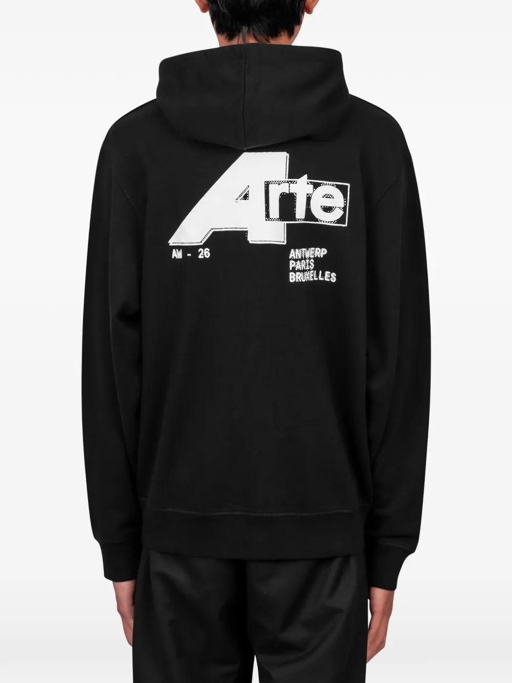 Arte Antwerp City hoodie met print Zwart