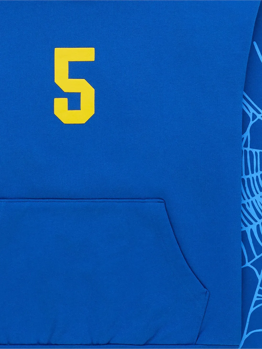 SP5DER Spider hoodie met katoenen print Blauw