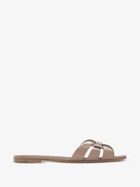 Saint Laurent Tribute mules in patent leather