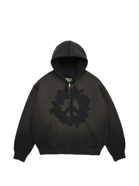 Denim Tears Peace Wreath Knockout zip-up hoodie