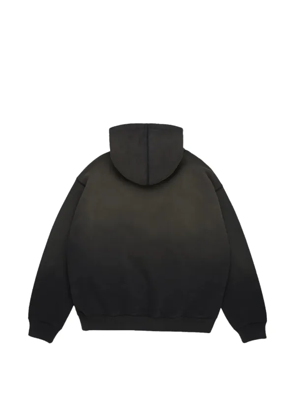 Denim Tears Peace Wreath Knockout zip-up Hoodie | Black | FARFETCH