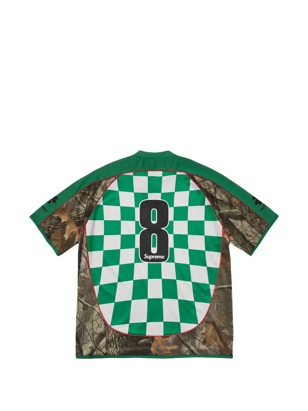 Supreme Soccer T-shirt met checkerboard-print Groen
