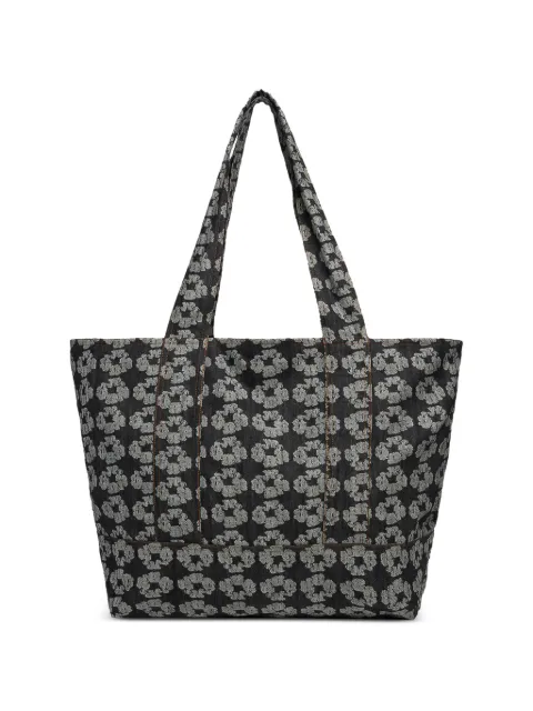 Denim Tears jacquard wreath denim tote bag