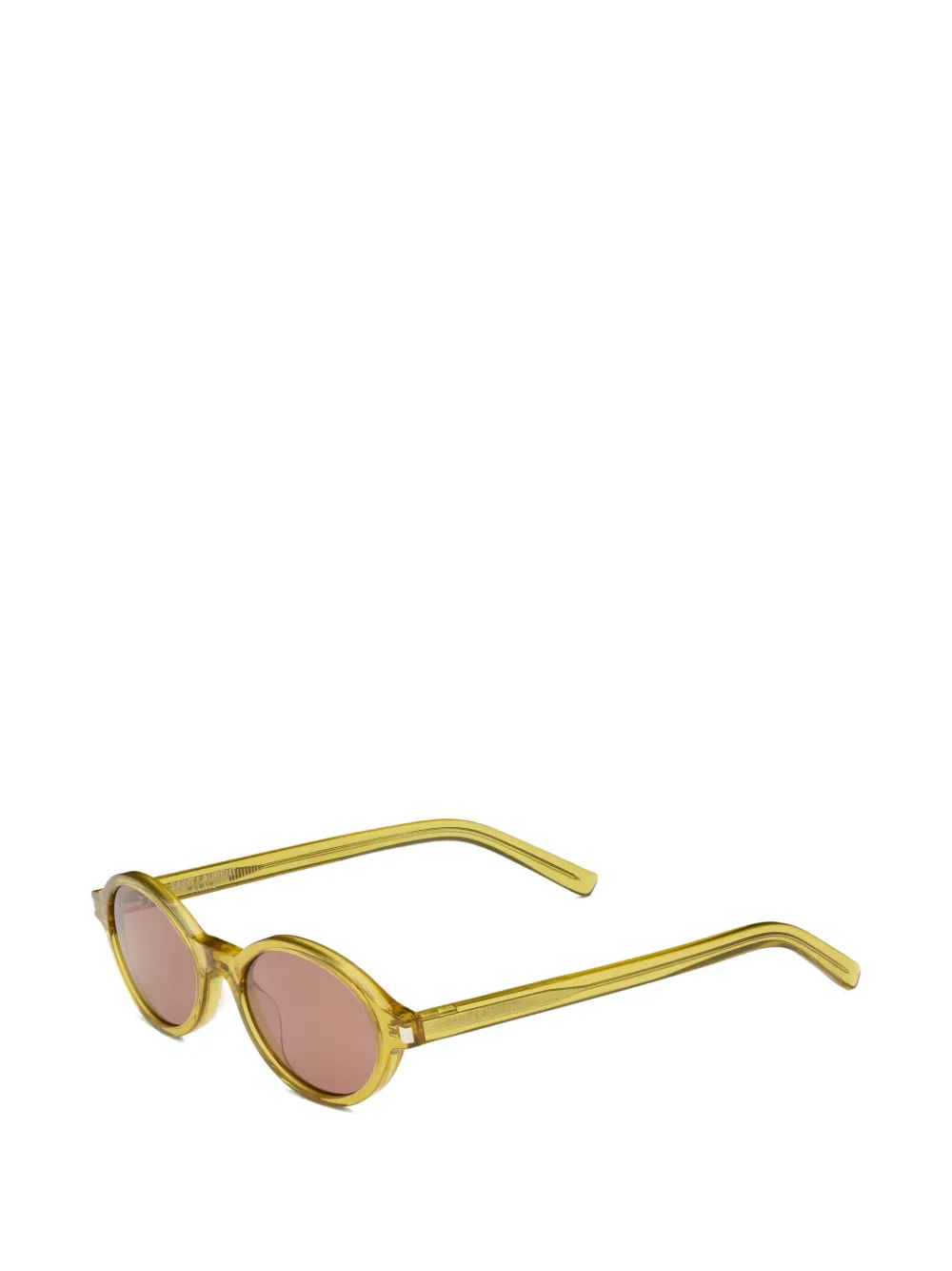 Saint Laurent Jeanne oval-frame sunglasses Geel