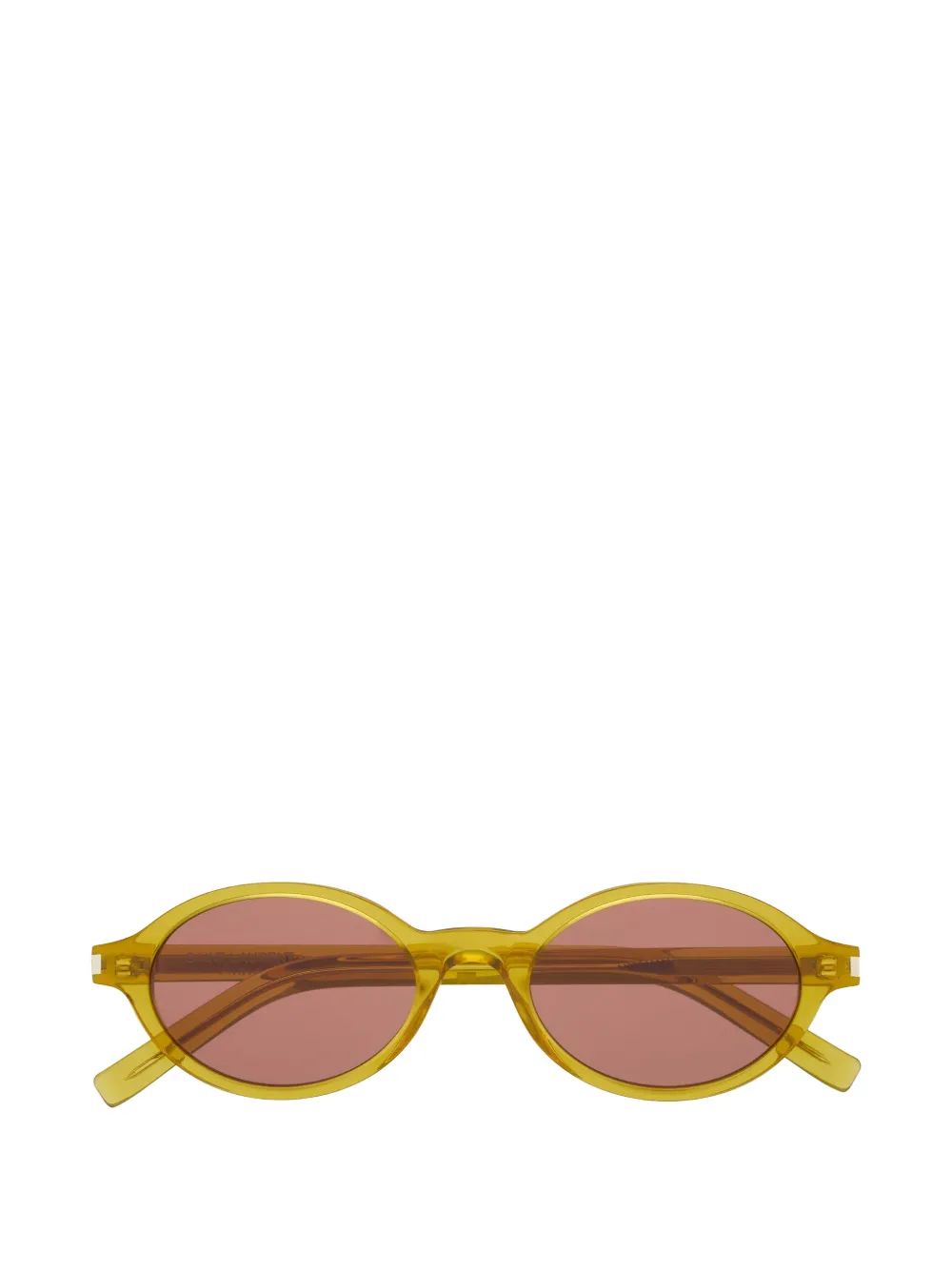Saint Laurent Jeanne oval-frame sunglasses Geel