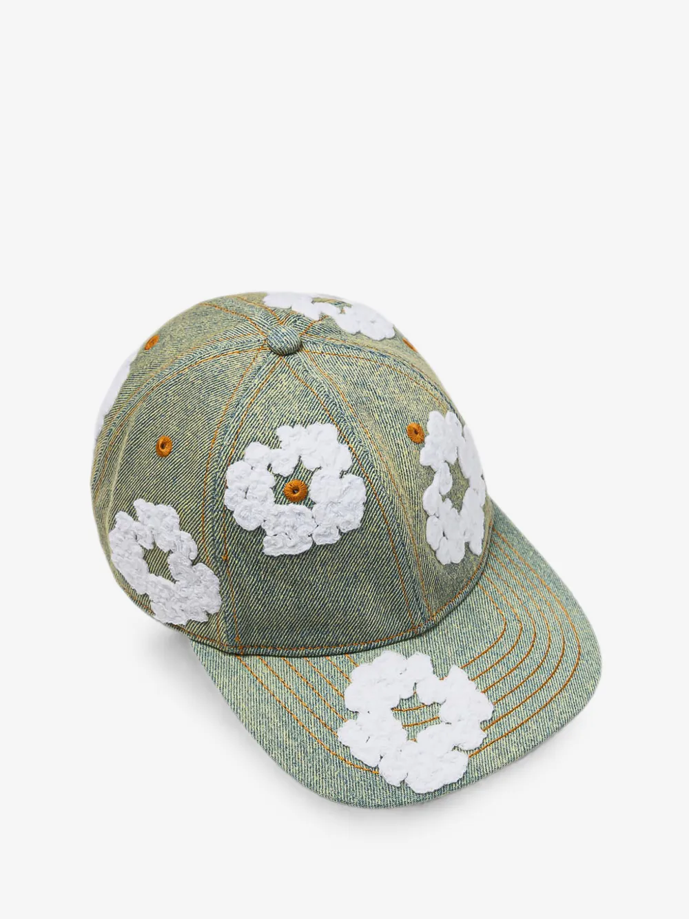 Cotton Wreath denim cap - Image 1