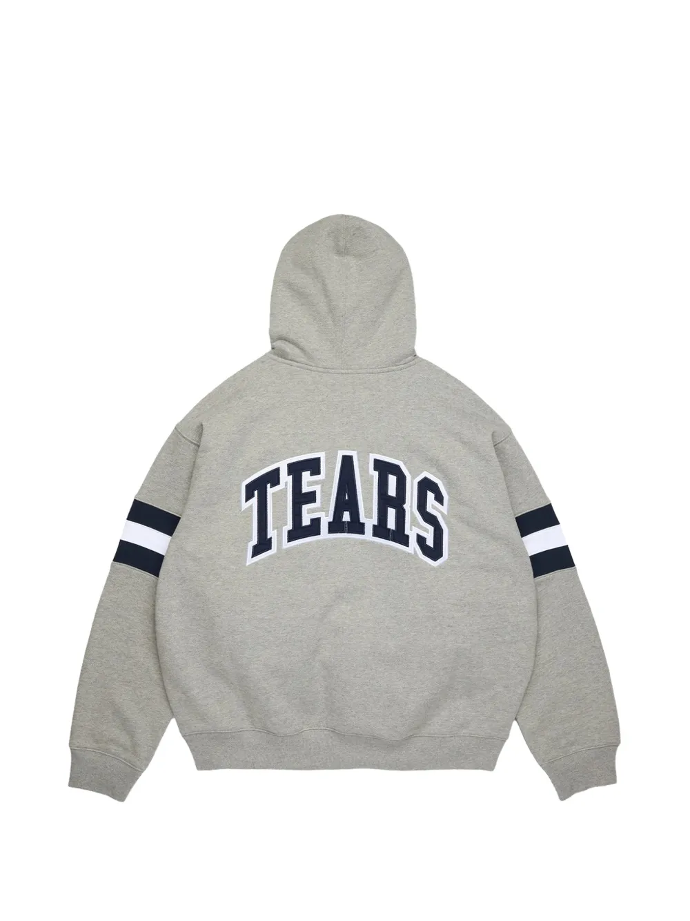 Denim Tears Hoodie met logo-applicatie en rits Grijs
