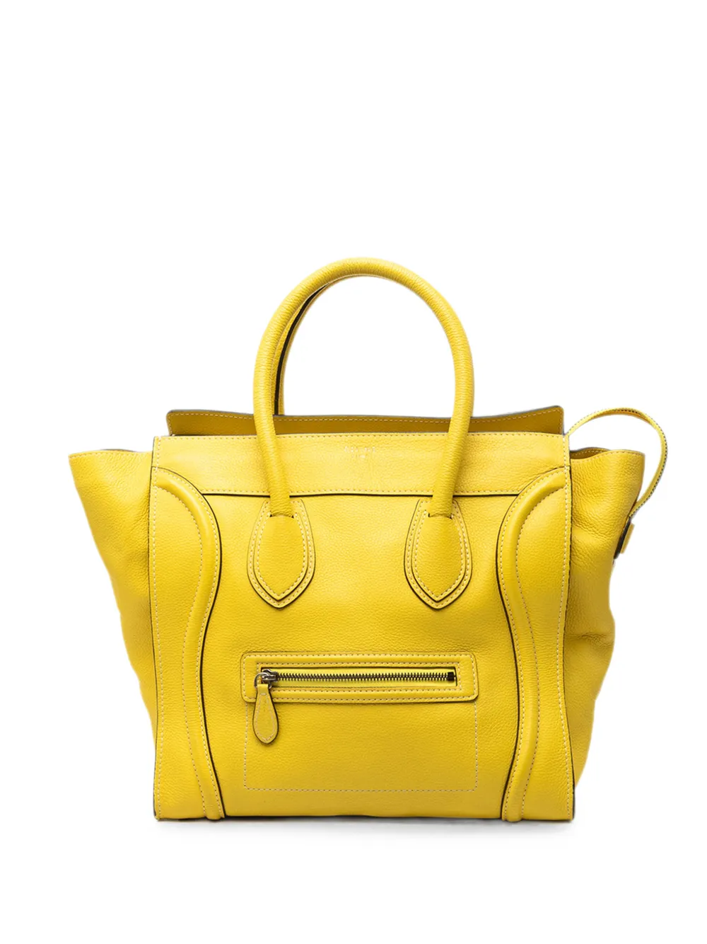 Celine Pre-Owned 2011 Micro Leather Luggage tote bag - Gelb