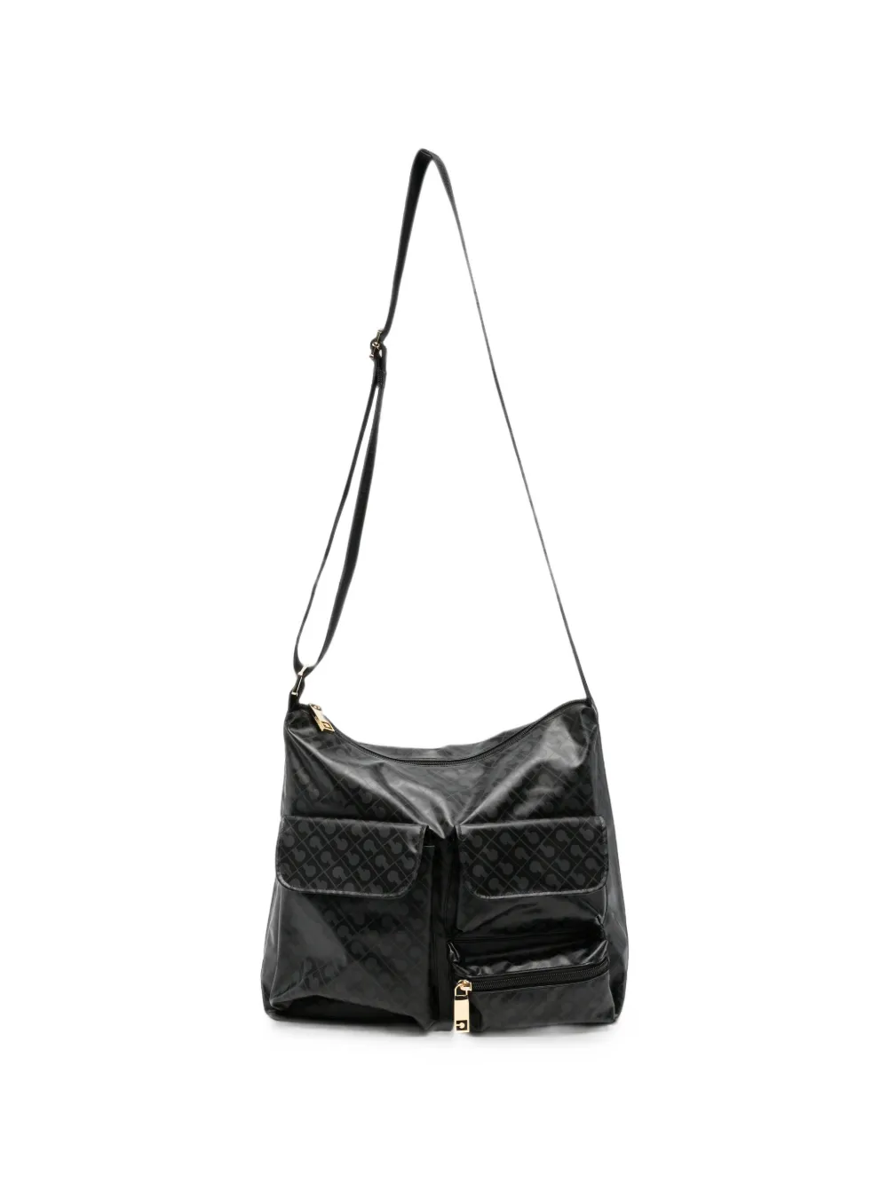 Gherardini logo-monogram shoulder bag - Nero