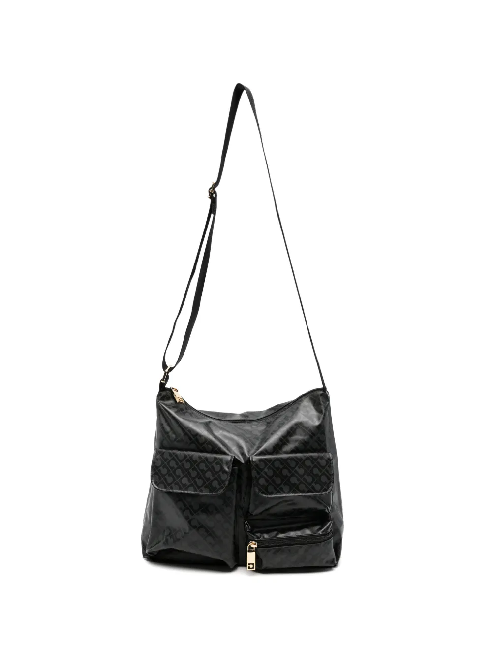 Gherardini logo-monogram shoulder bag - Nero