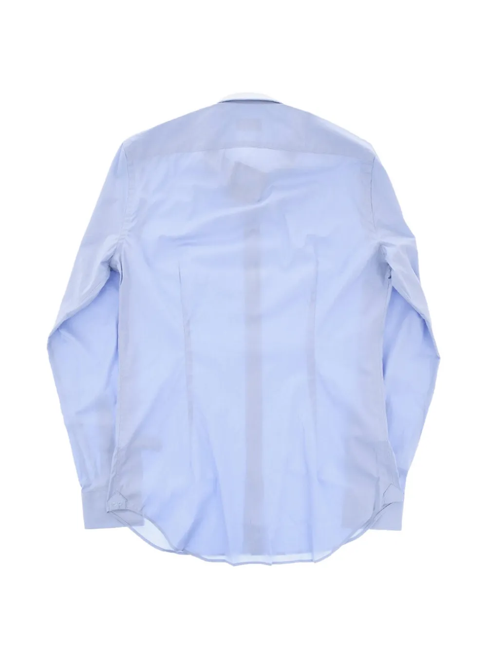 Corneliani French-collar poplin shirt Blauw