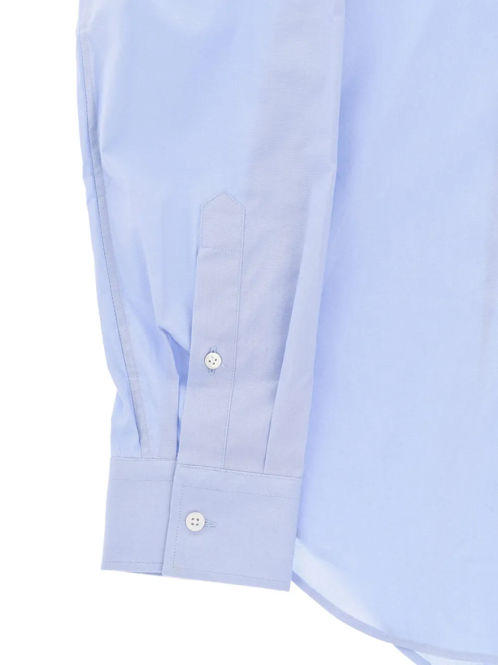 Corneliani French-collar poplin shirt Blauw