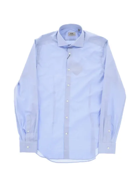 Corneliani French-collar poplin shirt